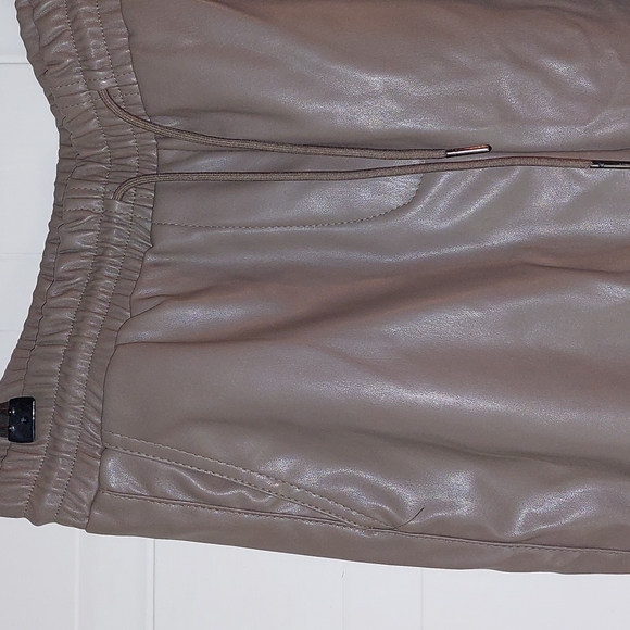 Forever 21 Faux Leather Joggers - Picture 4 of 8